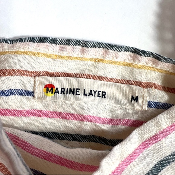 Marine Layer Stella Tank Mini Multi Stripe Size Medium - Picture 6 of 10